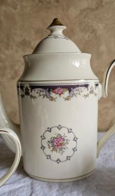 Minton Fine China teapot, Sugar Bowl and Creamer