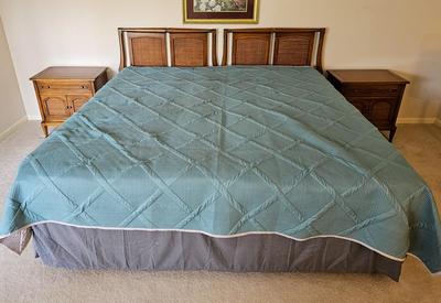 King Bed and Pair of Nightstands