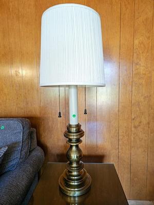 NM Auctions  Innovative Auction, Liquidation & Estate Sales - Pair Vintage  Stiffel Brass Table Lamps