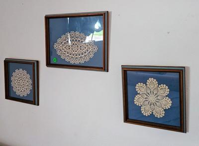 Three Framed Doilies