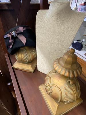 Farmhouse Mercantile Display and Vintage Hat Lot