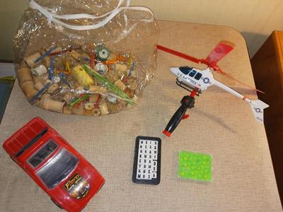TINKER TOYS, FLYING HELICOPTER AND MORE