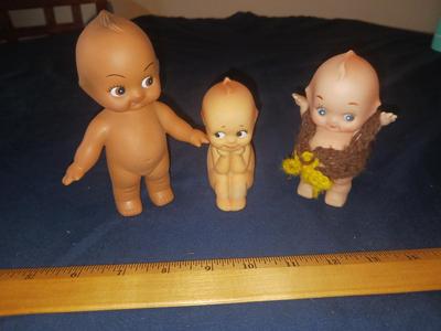 3 KEWPIE DOLLS