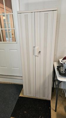 Rubbermaid Storage Cabinet, Fans and Cleaning Supplies (G-DW)