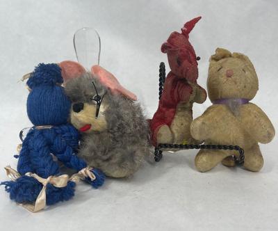 Antique / Vintage Stuffed Plush Toy Lot