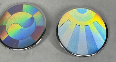 Magical hologram type buttons pins