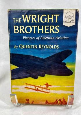 THE WRIGHT BROTHERS PIONEERS OF AMERICAN AVIATION by Quentin Reynolds - Landmark Books History series