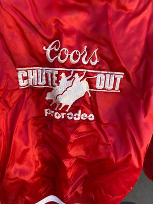 VINTAGE COORS CHUTE OUT PRO RODEO JACKET AND MORE
