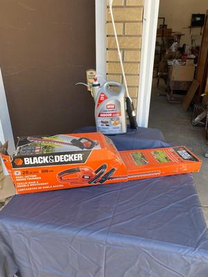 DUAL ACTION HEDGE TRIMMER AND INDOOR INSECT KILLER