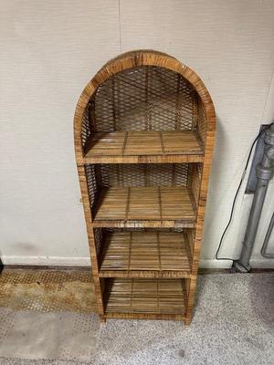 WICKER SHELF AND NEW MEDIA ORGANIZER