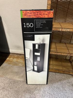 WICKER SHELF AND NEW MEDIA ORGANIZER