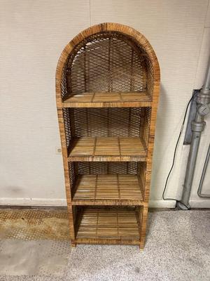 WICKER SHELF AND NEW MEDIA ORGANIZER