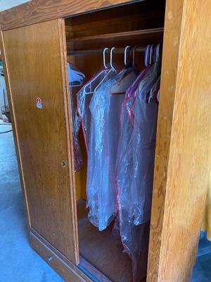 LARGE VINTAGE WARDROBE CABINET