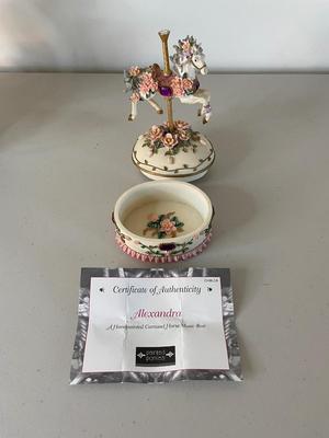 Three Carousel Music Boxes
