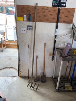 REALLY COOL BIG PITCH FORK AND OTHER TOOLS