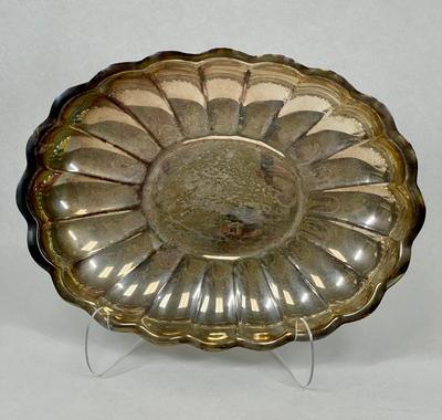 Silver Plater Oval Serving Dish
