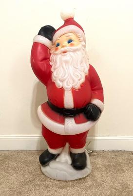 Vintage Christmas Blow Mold Santa Claus