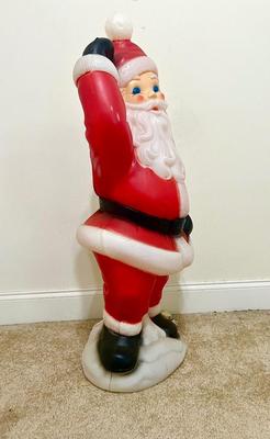 Vintage Christmas Blow Mold Santa Claus