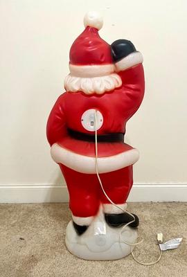 Vintage Christmas Blow Mold Santa Claus