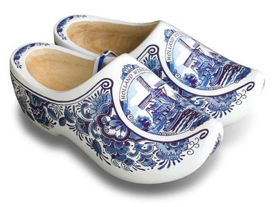 KLOMPEN Blue Mill Dutch Clogs