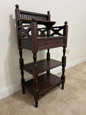 Mirrored Wall Table ~Mahogany?