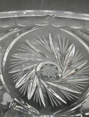 Vintage Footed Glass Fruit Bowl