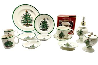 SPODE Christmas Tree ~12 Piece