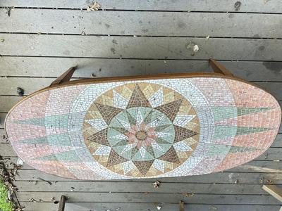 Vintage Mosaic Cocktail Side Table / Coffee table