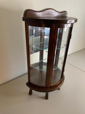 Miniature Bow Front China Cabinet