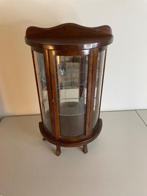 Miniature Bow Front China Cabinet