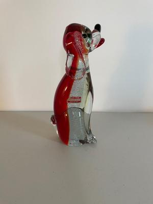 Statue / Figurine of Dog - Venetian Glass