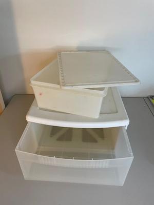 White / Clear Storage Containers