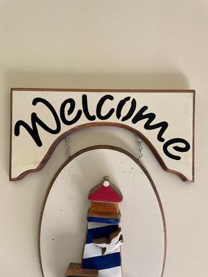 Lighthouse Welcome Sign