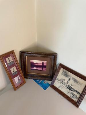 Four Lighthouse Wall Art Items