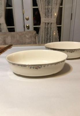 2 Spring Vista Lenox 10â€ Vegetable Dishes Never Used Condition A-1 Condition. No Reserve Bid & No Buyers Premium.