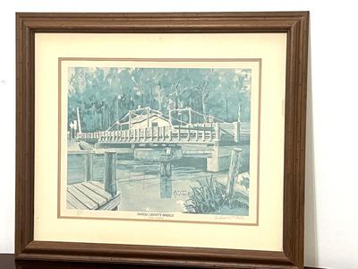 RC FLECK Signed & Numbered Bayou Liberty Bridge