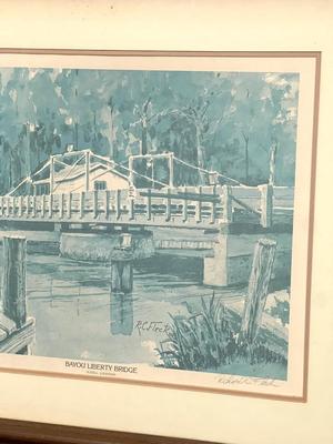 RC FLECK Signed & Numbered Bayou Liberty Bridge