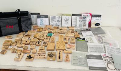 Table Deal~ Wooden Stamp Lot & More