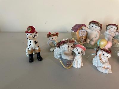 Nine Miniature Figurines
