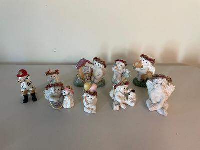Nine Miniature Figurines