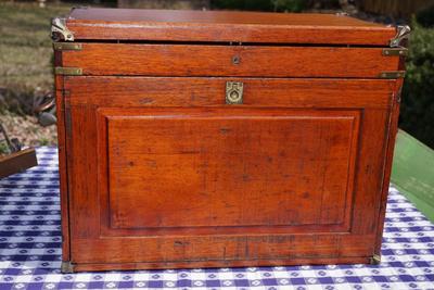 ANTIQUE TAP AND DRILL BOX / LIFT TOP AND DRAWERS
