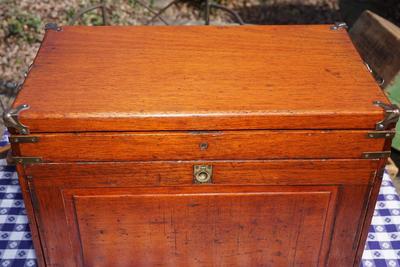 ANTIQUE TAP AND DRILL BOX / LIFT TOP AND DRAWERS