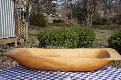 ANTIQUE PRIMITIVE DOUGH TROUGH OR TRAY 36"