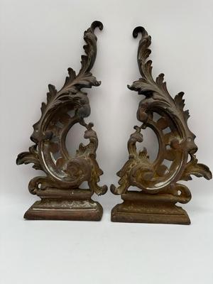 Antique Andirons (2) (See Description)