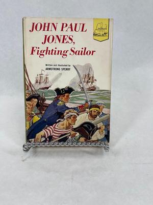 Vintage Hardcover Children'a Chapter Book - John Paul Jones, Fighting Sailor - Landmark Books History Series