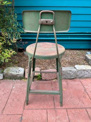 Antique Metal Shop Chair