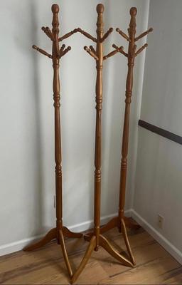 Trio of Wooden Coat Racks (UC-MG)