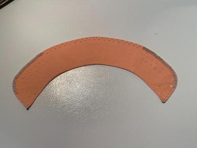 1940s Baar and Beard's Pink Felt Collar