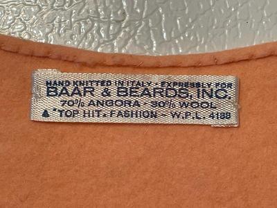 1940s Baar and Beard's Pink Felt Collar