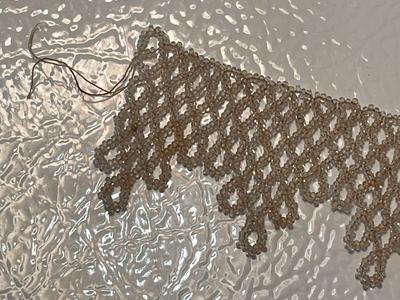 Antique Glass Seed Beads Lace